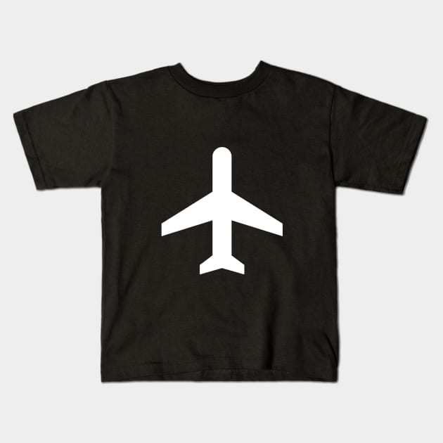 Minimalistic airplane #minimalism Kids T-Shirt by BumbleBambooPrints